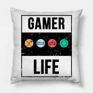 Gamerlife Design T-Shirt Pillow