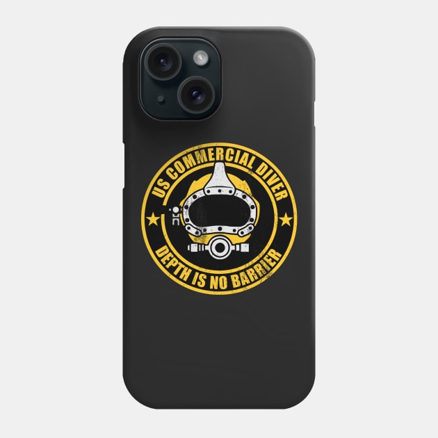 US Commercial Diver Phone Case by TCP