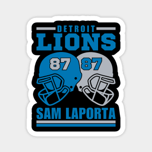 Detroit Lions Sam Laporta 87 American Football Retro Magnet