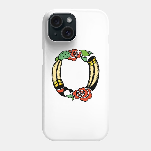 Crazy Monogram O Phone Case by Tylwyth