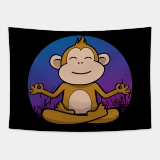 monkey yoga Tapestry