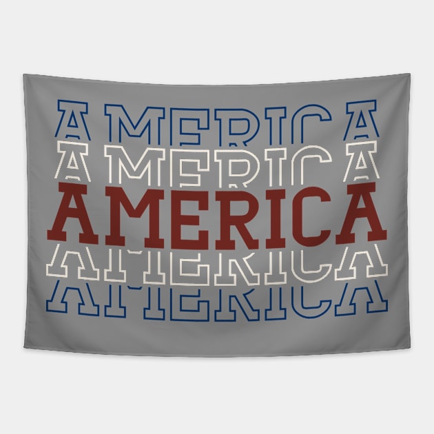 AMERICA Tapestry by Jewelldoesart