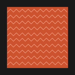 Rust zigzag pattern T-Shirt