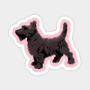 Scottish terrier art design Magnet