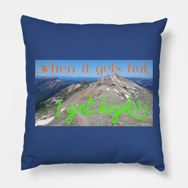 Time to get high Pillow by TheSunGod designs 