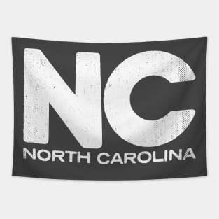 NC North Carolina State Vintage Typography Tapestry