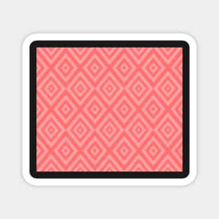 Abstract geometric pattern - pink. Magnet