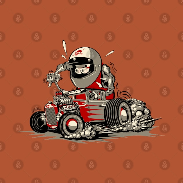 Cartoon retro rat rod by Mechanik