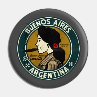 Vintage Hotel Buenos Aires Argentina Pin