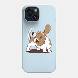 Beagle dog chasing its tail Phone Case