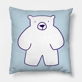 White Teddy Bear Pillow