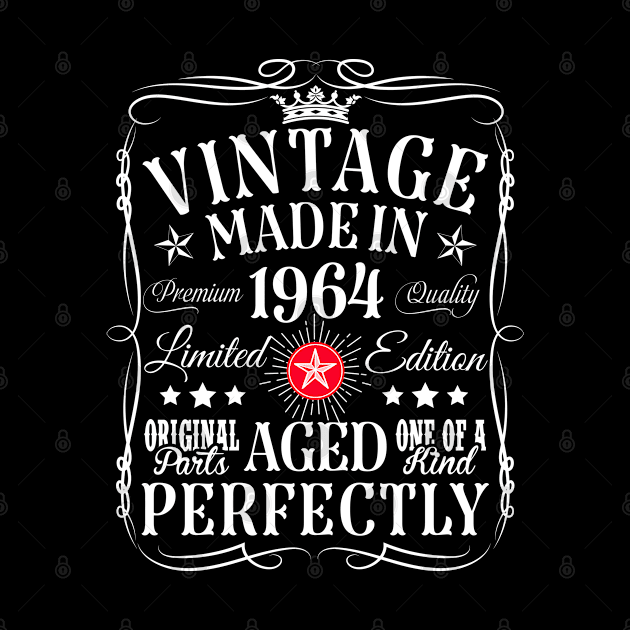 Vintage 60th Birthday Decorations Vintage 1964 60 Birthday by CreativeShirt