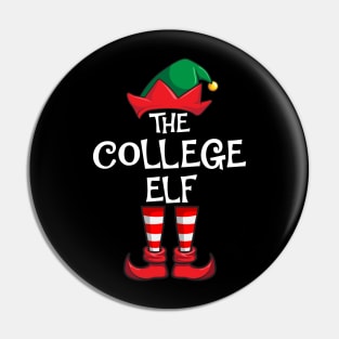 College Elf Matching Family Christmas Pin