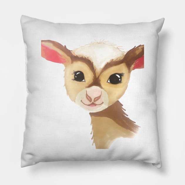 Billy Goat Gruff Pillow by Snobunyluv