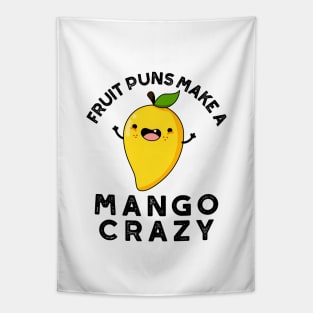 Fruit Puns Make A Mango Crazy Cute Food Pun Tapestry