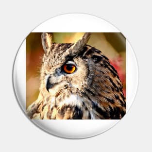 Eurasian Eagle Owl Pin