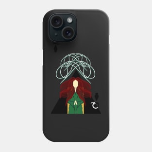 Queen of Spades card design Phone Case