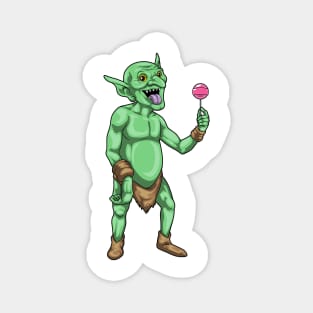 Goblin Halloween Lollipop Magnet