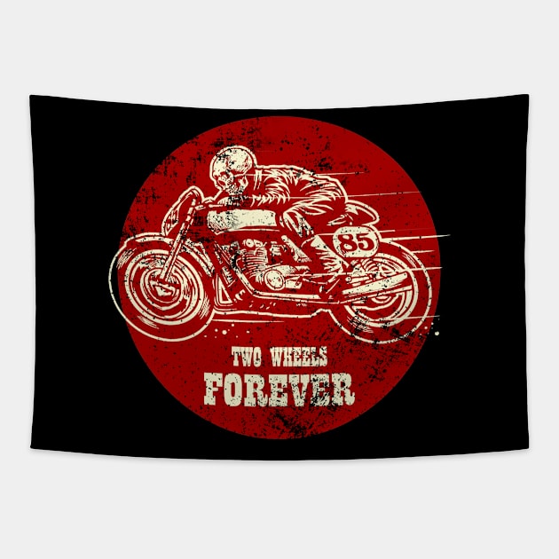 TWF Two Wheels Forever Tapestry by Poyfriend