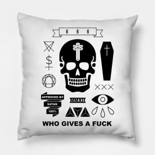 Who Gives A F**k on White Pillow