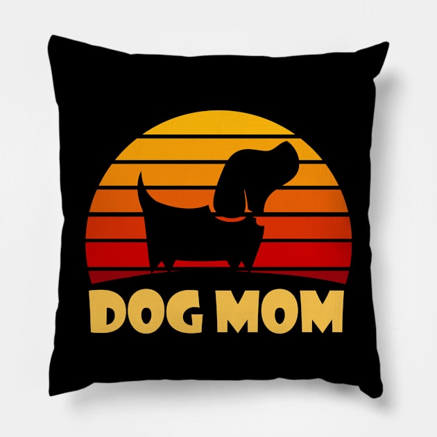 Dog Mom Pillow by Hifzhan Graphics