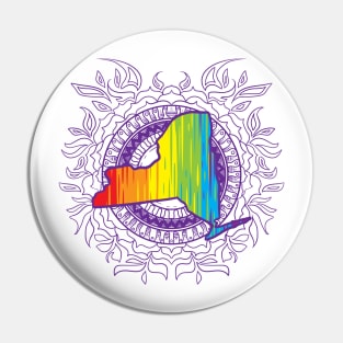 New York Mandala Pride Pin