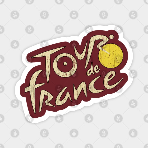 Cycling Tour De France Vintage Magnet by Faeyza Creative Design