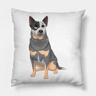 Blue Australian Cattle Dog Pillow