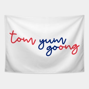 tom yum goong - Thai red and blue - Flag color Tapestry