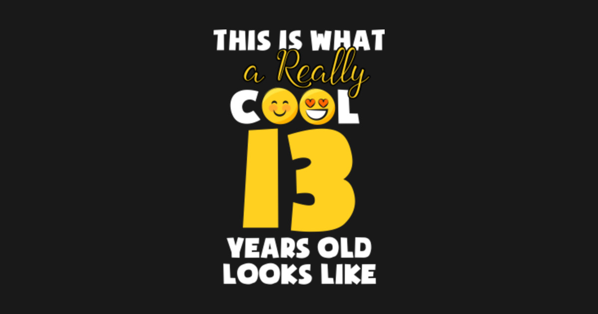 Kids Emojicon 13th birthday gifts 13 year old girls t shirt - Mother Day - T-Shirt | TeePublic