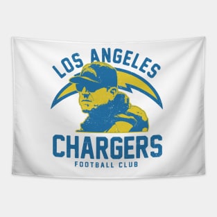 Jim Harbaugh Chargers Tapestry