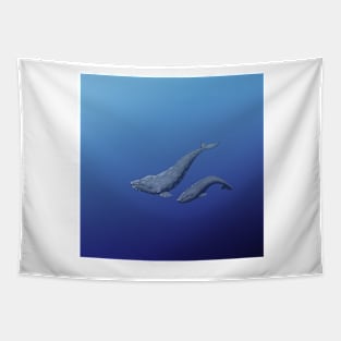 Gray Whales Tapestry