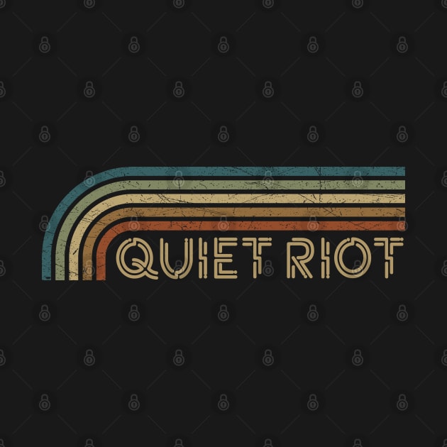 Quiet Riot Retro Stripes by paintallday