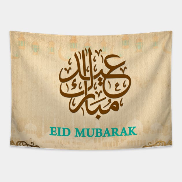 Eid Mubarak/Ramadan Kareem Tapestry by COLOURZONE