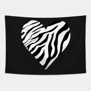 zebra heart Tapestry