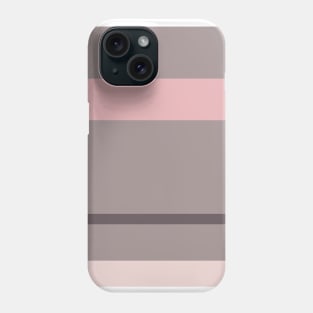 An attractive merger of Wenge, Grey, Lotion Pink and Pale Chestnut stripes. Phone Case