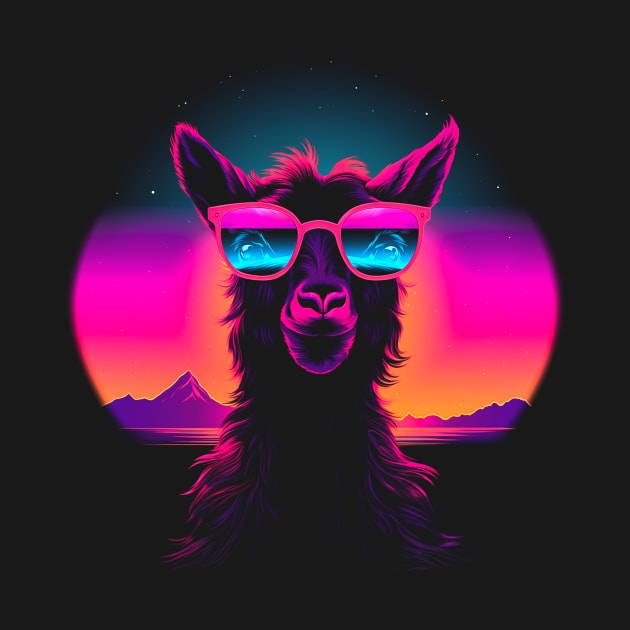 Synthwave Goat #1 by Butterfly Venom