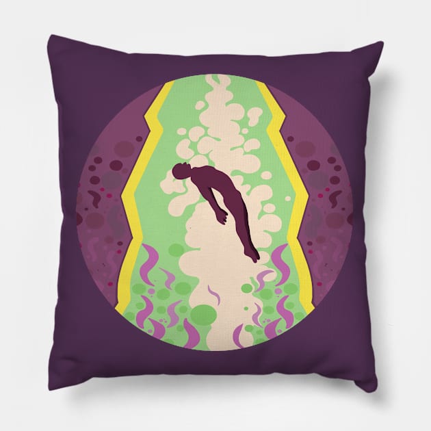 Man being abducted by aliens Pillow by DiegoCarvalho