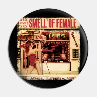 Lux Interior's Legacy The Cramps Punk Rock Tribute T-Shirt Pin