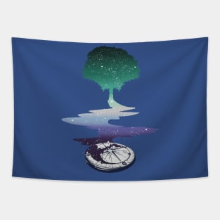 Gay Man Tree LGBT Pride Flag Tapestry