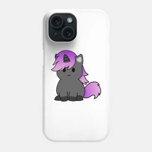 Purple Black Unicorn Phone Case