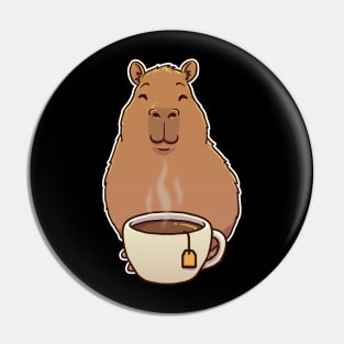Capybara Tea Cup Pin