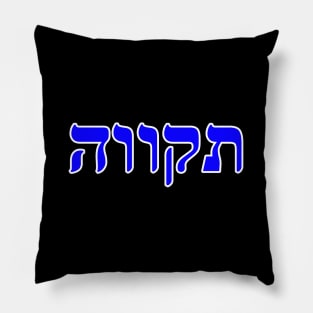 Hebrew Word for Hope Tikvah Ruth 1-12 Pillow