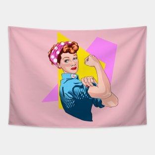 Lucy the Riveter v2 Tapestry