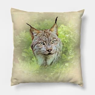 Lynx portrait Pillow