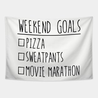 Weekend Goals Tapestry