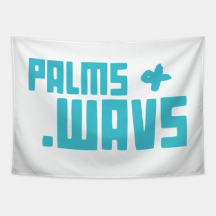 Palms and Wavs Logo Tee 2 - Big Teal Tapestry