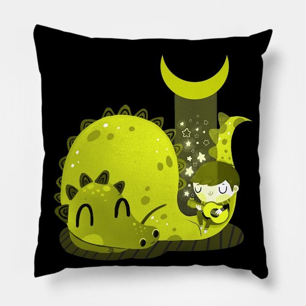 Moon serenada Pillow by Mjdaluz