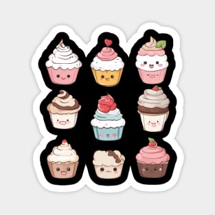 Kawaii Cupcake Magnet