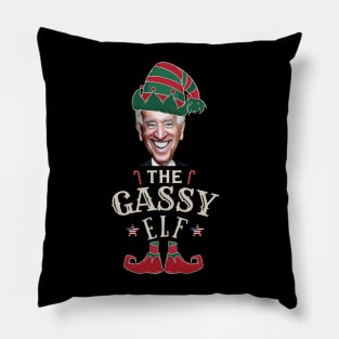 The Gassy Biden Elf. Funny | Sarcastic Political Anti Biden design Pillow